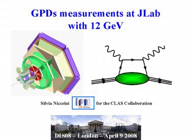 GPDs measurements at JLab with 12 GeV