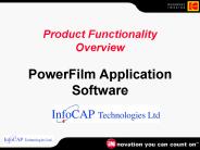 Product Functionality Overview PowerFilm Application Software
