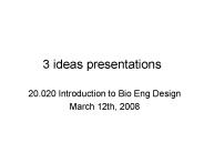 3 ideas presentations