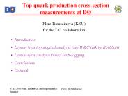 Top quark production cross-section measurements at D