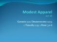 Modest Apparel part PowerPoint PPT Presentation