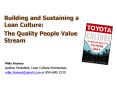 Building and Sustaining a Lean Culture: PowerPoint PPT Presentation