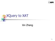 XQuery to XAT