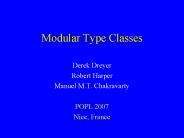 Modular Type Classes