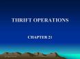 THRIFT OPERATIONS PowerPoint PPT Presentation