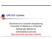 CPE 631 Caches