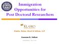 Immigration Opportunities for Post Doctoral Researchers PowerPoint PPT Presentation