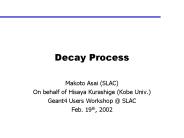 Decay Process