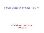 Border Gateway Protocol (BGP4)