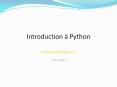 Python PowerPoint PPT Presentation