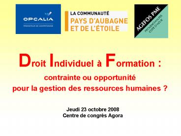 Droit Individuel Formation :