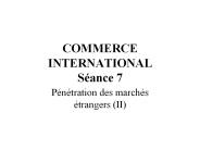 COMMERCE INTERNATIONAL S