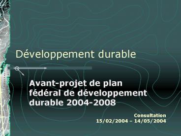 Dveloppement durable