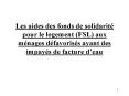 Les aides des fonds de solidarit PowerPoint PPT Presentation