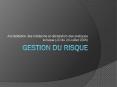 Gestion du risque PowerPoint PPT Presentation