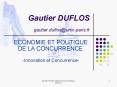 Gautier DUFLOS gautier'duflosunivparis'fr PowerPoint PPT Presentation
