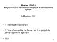 Master IEDES Analyse financi PowerPoint PPT Presentation