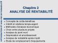 Chapitre 2 ANALYSE DE RENTABILIT PowerPoint PPT Presentation
