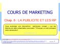 COURS DE MARKETING PowerPoint PPT Presentation
