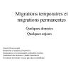 Migrations temporaires et migrations permanentes PowerPoint PPT Presentation