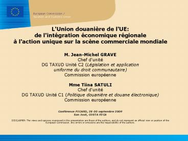 L'Union douanire de l'UE: