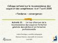 Colloque national sur la reconnaissance des acquis et des comptences 6 et 7 avril 2005 Tendance conv PowerPoint PPT Presentation