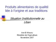 Produits alimentaires de qualit