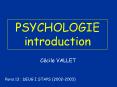 PSYCHOLOGIE introduction PowerPoint PPT Presentation