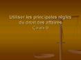 Utiliser les principales rgles du droit des affaires Cours 9 PowerPoint PPT Presentation