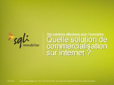 Quelle solution de commercialisation sur internet