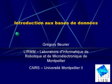 Introduction aux bases de donn