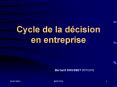 Cycle de la dcision en entreprise PowerPoint PPT Presentation