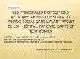 LES PRINCIPALES DISPOSITIONS RELATIVES AU SECTEUR SOCIAL ET MEDICOSOCIAL DANS LAVANT PROJET DE LOI H PowerPoint PPT Presentation