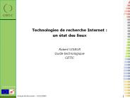 Technologies de recherche Internet :
