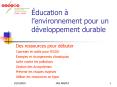 ducation lenvironnement pour un dveloppement durable PowerPoint PPT Presentation