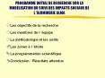 PROGRAMME INITIAL DE RECHERCHE SUR LA MOD PowerPoint PPT Presentation