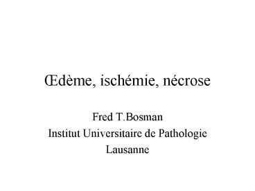 dme, ischmie, ncrose