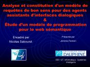 Analyse et constitution d'un mod