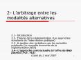 2 Larbitrage entre les modalits alternatives PowerPoint PPT Presentation