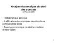 Analyse conomique du droit des contrats le 17 janvier 2006 PowerPoint PPT Presentation