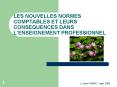 LES NOUVELLES NORMES COMPTABLES ET LEURS CONSEQUENCES DANS LENSEIGNEMENT PROFESSIONNEL PowerPoint PPT Presentation