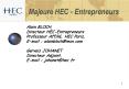 Majeure HEC Entrepreneurs PowerPoint PPT Presentation