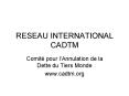 RESEAU INTERNATIONAL CADTM PowerPoint PPT Presentation