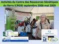 Activits du Centre des Ressources Gntiques du Berry CRGB septembre 2006mai 2009 PowerPoint PPT Presentation