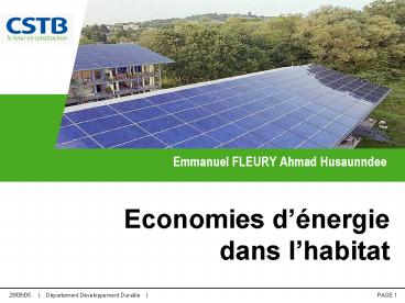 Emmanuel FLEURY Ahmad Husaunndee