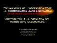 TECHNOLOGIES DE LINFORMATION ET DE LA COMMUNICATION DANS LEDUCATION ET FRANAIS LANGUE ETRANGERE' CON PowerPoint PPT Presentation