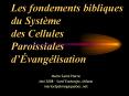 Les fondements bibliques du Systme des Cellules Paroissiales dvanglisation PowerPoint PPT Presentation