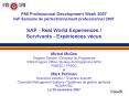 FMI Professional Development Week 2007 IGF Semaine de perfectionnement professionnel 2007 SAP Real W PowerPoint PPT Presentation
