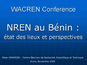 WACREN Conference
