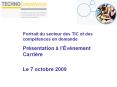 Portrait du secteur des TIC et des comp PowerPoint PPT Presentation